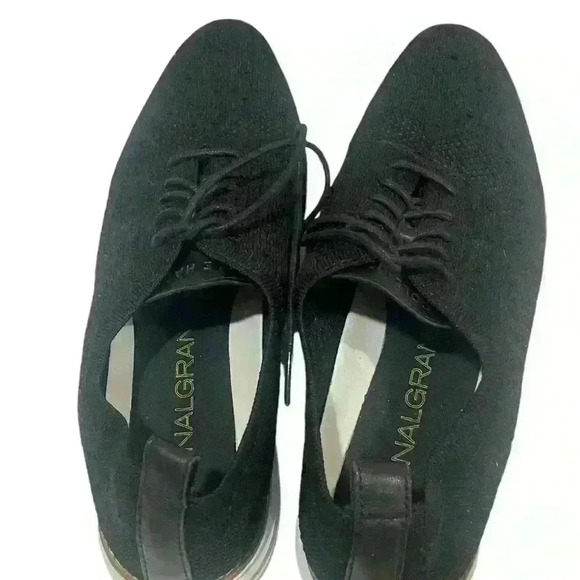 Cole Haan Grand  Stitchlite Flyknit Wingtip Oxford Shoe Black Womens 9 B - Picture 8 of 9